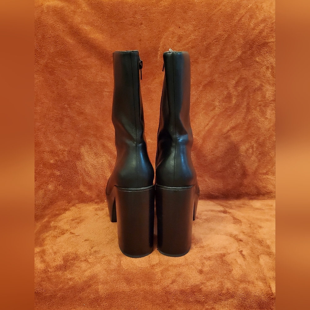 JEFFREY CAMPBELL BLACK PLATFORM BOOTS - Picture 4 of 5